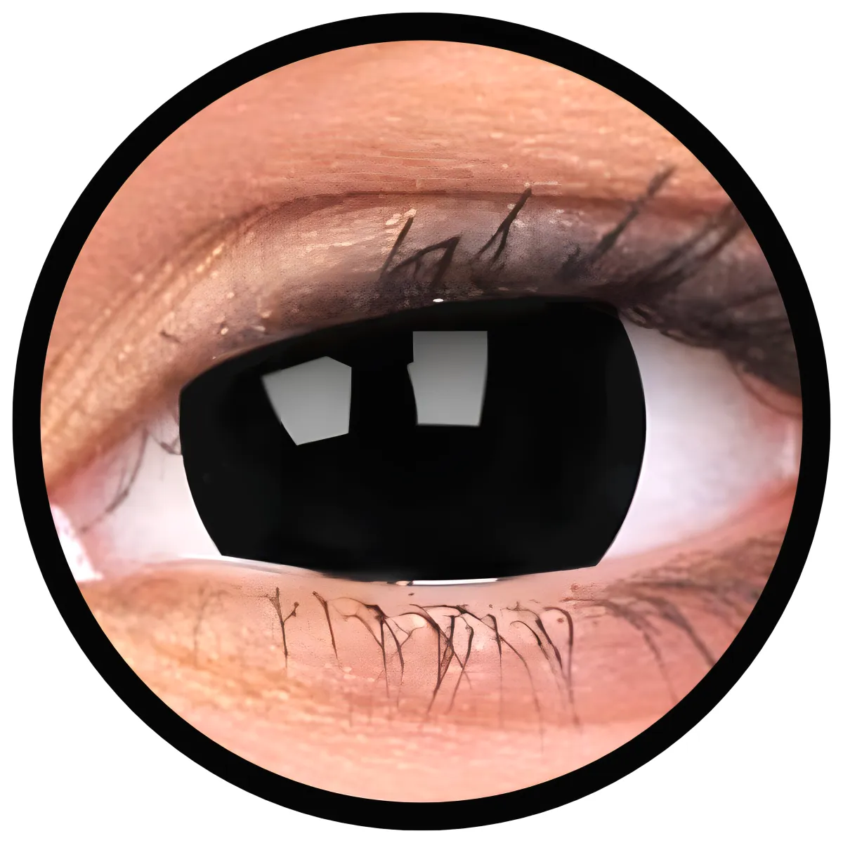 ColourVue Crazy šošovky 17 mm - Black Titan (2 ks trojmesačné ) - nedioptrické