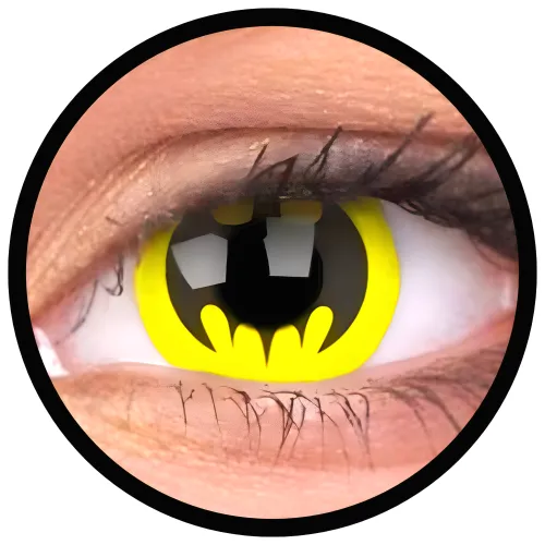 ColourVue Crazy šošovky - Batman (2 ks ročné) - nedioptrické, dopredaj