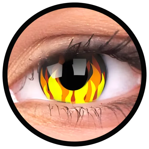 ColourVue Crazy šošovky - Flame Hot (2 ks ročné) - nedioptrické, dopredaj