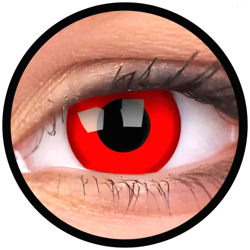 ColourVue Crazy šošovky - Red Devil (2 ks trojmesačné) - nedioptrické