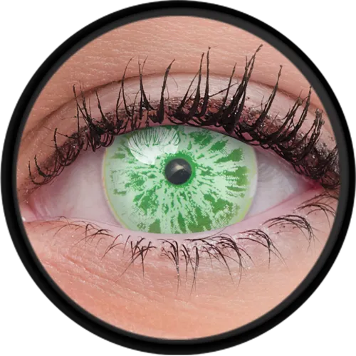 ColourVue Crazy šošovky UV svietiace - Glow Ice Green (2 ks trojmesačné) - nedioptrické
