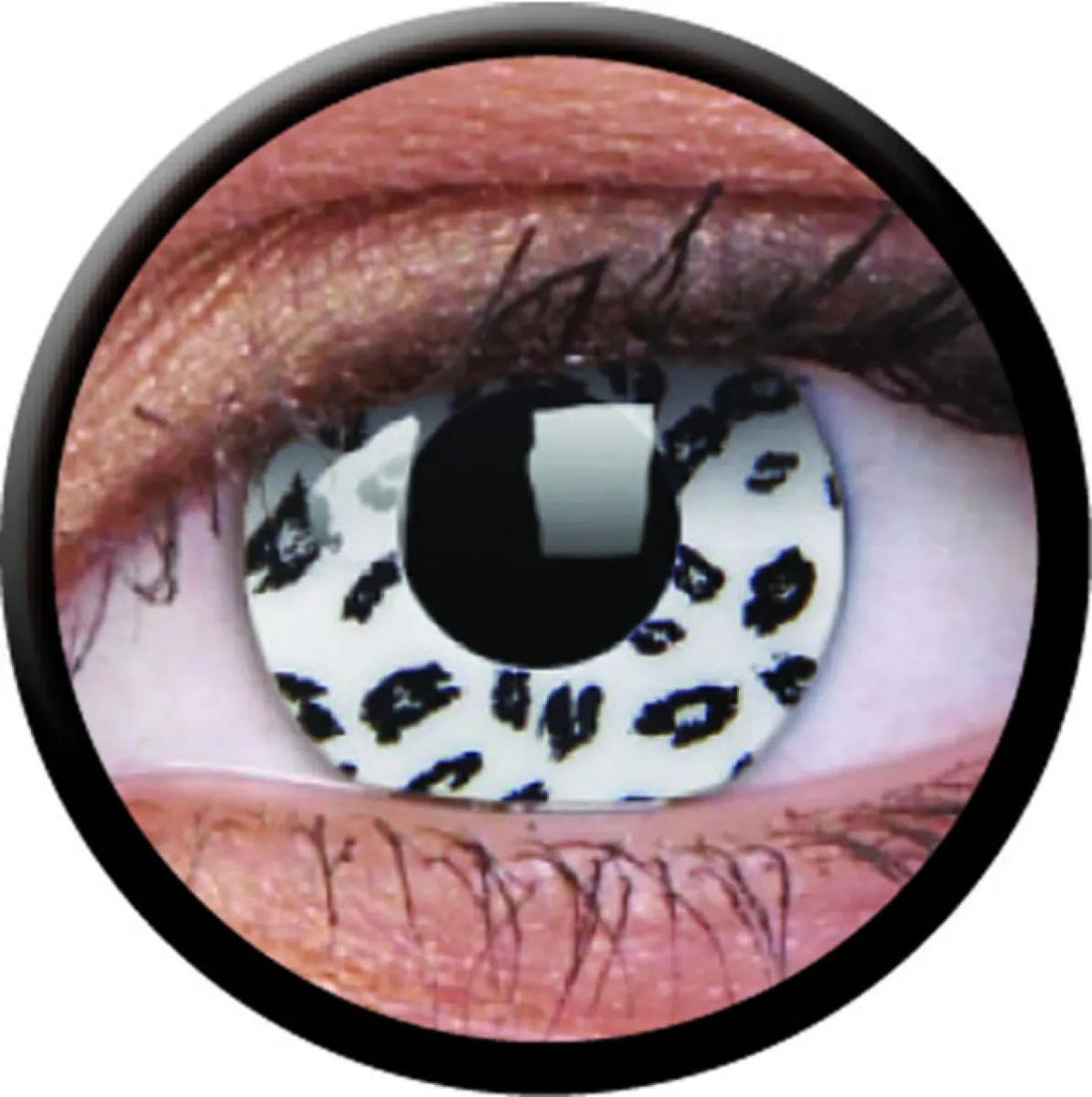 ColourVue Crazy šošovky - White Leopard (2 ks trojmesačné) - nedioptrické
