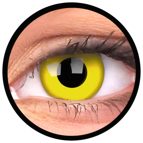 ColourVue Crazy šošovky - Yellow (2 ks ročné) - nedioptrické, dopredaj