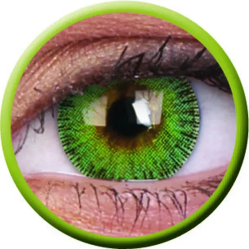 ColourVue Fusion - Yellow Green (2 šošovky trojmesačné) - dioptrické, dopredaj