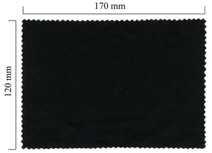 Handričku na okuliare z mikrovlákna jednofarebný - čierny 120x170
