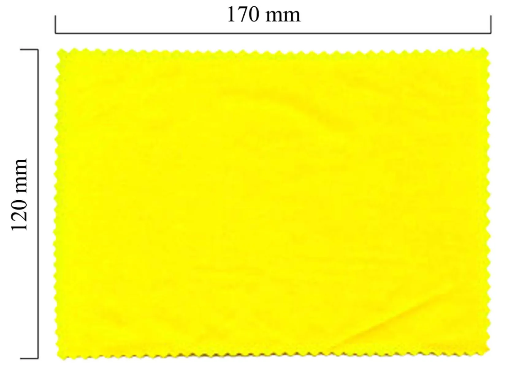 Handričku na okuliare z mikrovlákna jednofarebný - žltý 120x170