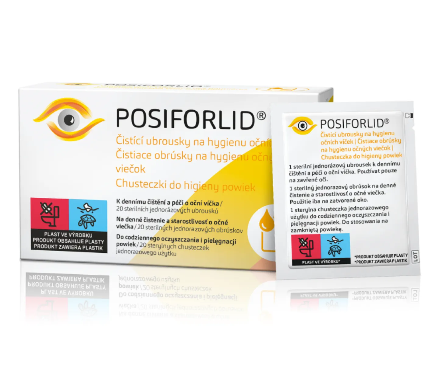 POSIFORLID® - Čistiace obrúsky na hygienu očných viečok 20ks