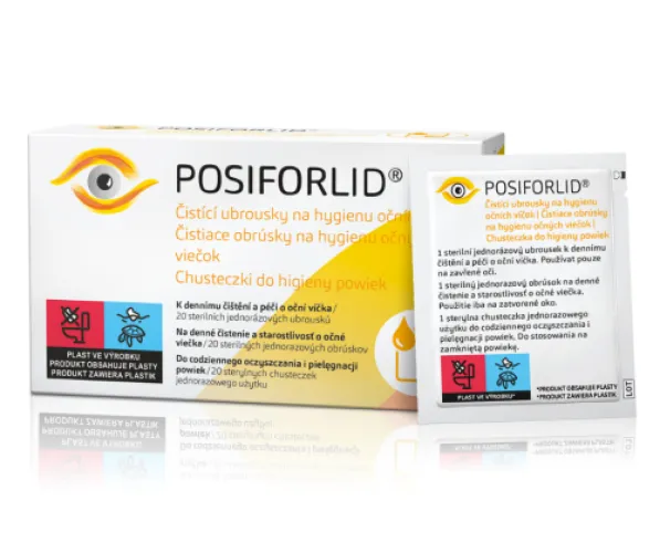 POSIFORLID® - Čistiace obrúsky na hygienu očných viečok 20ks